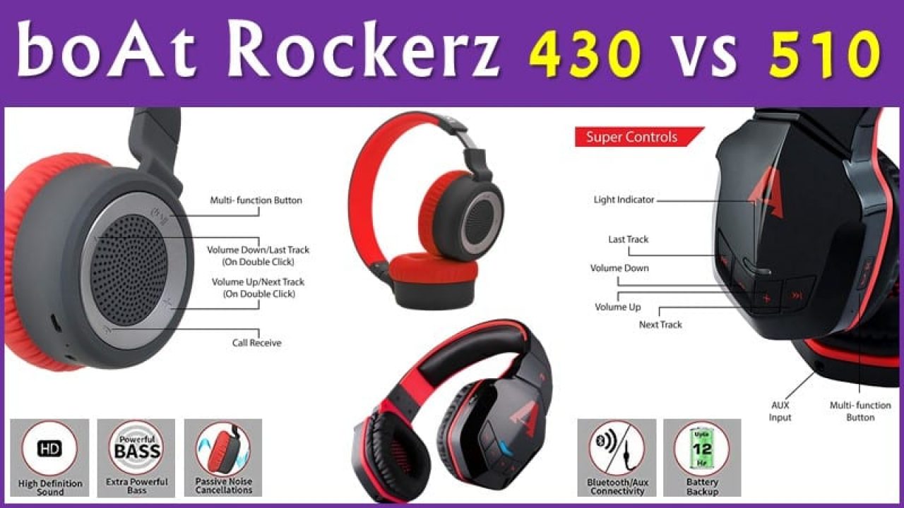 Boat Rockerz 510 Wireless Bluetooth Headphones Price Promotions