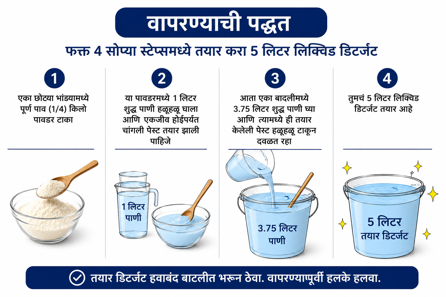 how to make diy liquid detergent?